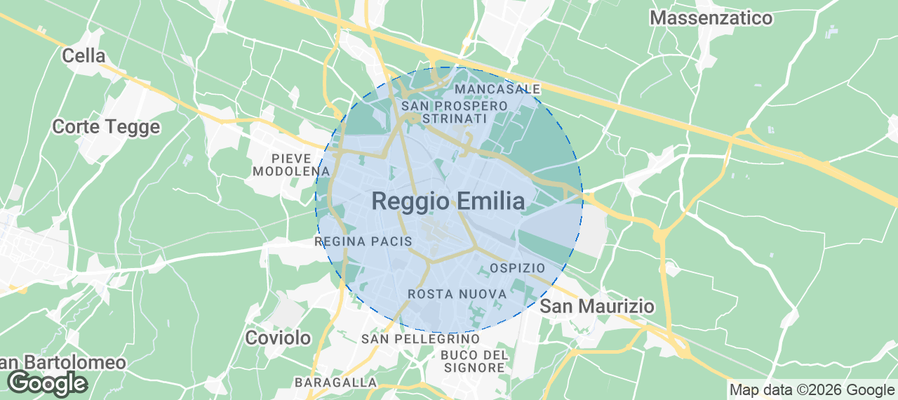 Reggio Emilia Airbnb map